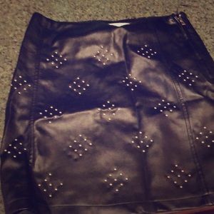 Leather skirt from Bloomingdales